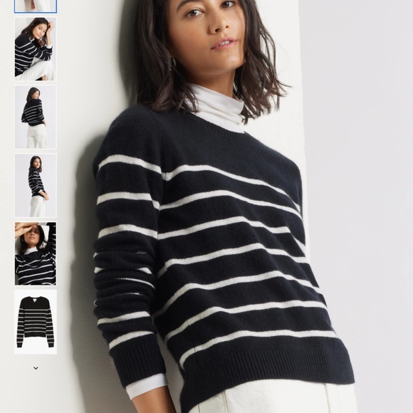 Caslon® Cashmere Crewneck Sweater, size Medium - Picture 1 of 9